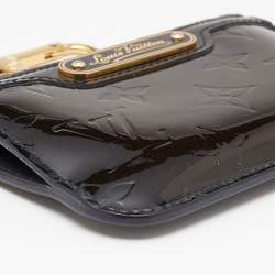 مملوكة مسبقًا حقيبة صغيرة لوي فيتون بوشيت كليفس كي جلد لامع مونوغرامي أزرق داكن