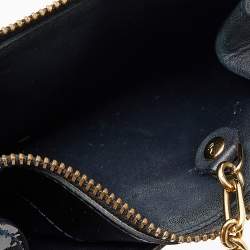 مملوكة مسبقًا حقيبة صغيرة لوي فيتون بوشيت كليفس كي جلد لامع مونوغرامي أزرق داكن