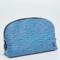 Louis Vuitton Blue Epi Leather Cosmetic Pouch