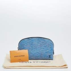 Louis Vuitton Blue Epi Leather Cosmetic Pouch