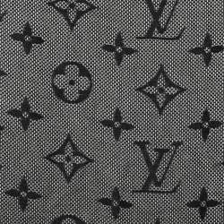 Pre Owned وشاح لوي فيتون صوف وحرير مونوغرامي بيج وأسود