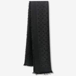 مملوكة مسبقًا Louis Vuitton Black Monogram Silk Wool Shawl