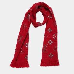 Louis Vuitton logo mania scarf red - new in box