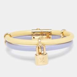 Louis Vuitton Bicolor Vernis Leather Keep It Twice Bracelet Louis Vuitton