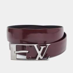 Louis Vuitton Black Epi Leather Essential V Belt 85 CM Louis