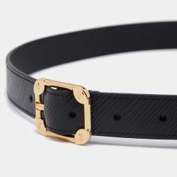 Louis Vuitton, Accessories, Mens Louis Vuitton Black Epi Leather Silver  Buckle Belt Size 36