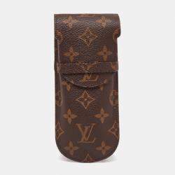 Louis Vuitton GM Monogram Canvas Glasses Case Brown