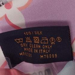 مملوكة مسبقًا بندانة لوي فيتون بيرفكت ماتش حرير أزرق وردي