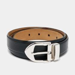 Louis Vuitton Vintage EPI Ceinture Classic Leather Belt - Black