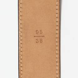 Pre Owned حزام لوي فيتون كينتور جلد إيبي أسود مقاس 95 سم