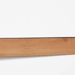 Pre Owned حزام لوي فيتون كينتور جلد إيبي أسود مقاس 95 سم