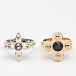 Pre Owned طقم خواتم لوي فيتون تايمليس لوف ليتر مقاس 56