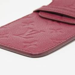 Pre Owned Louis Vuitton Aurore Monogram Empreinte Leather Flap Phone Case