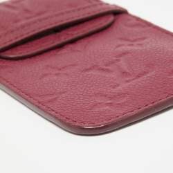 Pre Owned Louis Vuitton Aurore Monogram Empreinte Leather Flap Phone Case