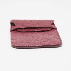 Pre Owned Louis Vuitton Aurore Monogram Empreinte Leather Flap Phone Case