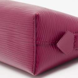 Pre Owned حقيبة مستحضرات تجميل صغيرة لوي فيتون جلد إيبي فوشيا 