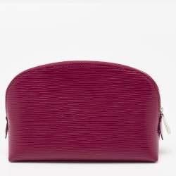 Pre Owned حقيبة مستحضرات تجميل صغيرة لوي فيتون جلد إيبي فوشيا 