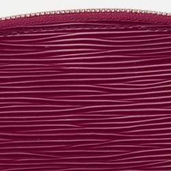 Pre Owned حقيبة مستحضرات تجميل صغيرة لوي فيتون جلد إيبي فوشيا 