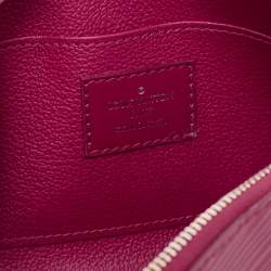 Pre Owned حقيبة مستحضرات تجميل صغيرة لوي فيتون جلد إيبي فوشيا 