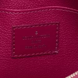 Pre Owned حقيبة مستحضرات تجميل صغيرة لوي فيتون جلد إيبي فوشيا 