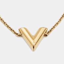 Pre Owned Louis Vuitton Gold Tone Essential V Bracelet