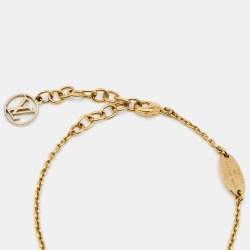 Pre Owned Louis Vuitton Gold Tone Essential V Bracelet