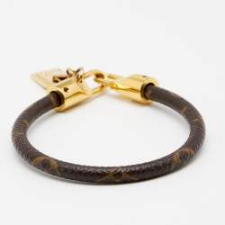 Pre Owned Louis Vuitton Brown Monogram Canvas Luck It Bracelet
