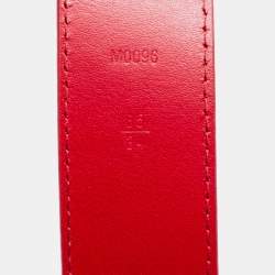 مملوكة مسبقًا حزام لوي فيتون نيو واف جلد أحمر 85 سم