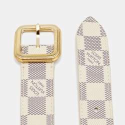 Pre Owned حزام لوي فيتون كانفاس داميه أزور تريزور 80 سم