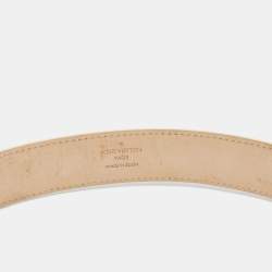 Pre Owned حزام لوي فيتون كانفاس داميه أزور تريزور 80 سم