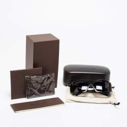 Pre Owned نظارة شمسية لوي فيتون Z0365W هورتينسيا سوداء مربعة متدرجة