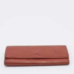 Pre Owned Louis Vuitton Brown Epi Leather 4 Key Holder