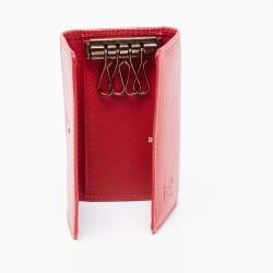 LOUIS VUITTON key holder M6381E Multicles 6 six hooks Epi Leather Red Women  Used