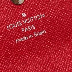 Pre Owned Louis Vuitton Red Epi Leather Multicles 6 Key Holder