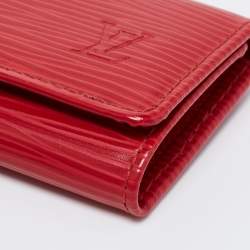 Pre Owned Louis Vuitton Red Epi Leather Multicles 6 Key Holder