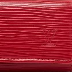 Pre Owned Louis Vuitton Red Epi Leather Multicles 6 Key Holder