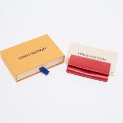 Pre Owned Louis Vuitton Red Epi Leather Multicles 6 Key Holder