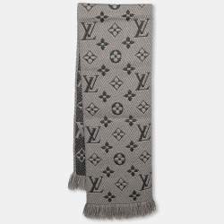 Logomania wool scarf Louis Vuitton Grey in Wool - 31732291