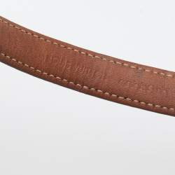 Pre Owned Louis Vuitton Brown Canvas Nano Monogram Bracelet Size 17