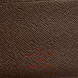 Pre Owned Louis Vuitton Damier Ebene Canvas Small Ring Agenda