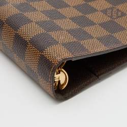 Pre Owned Louis Vuitton Damier Ebene Canvas Small Ring Agenda