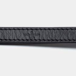 Pre Owned Louis Vuitton Black Leather Shoulder Strap
