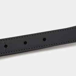 Pre Owned Louis Vuitton Dark Grey Leather Adjustable Shoulder Bag Strap
