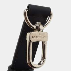 Pre Owned Louis Vuitton Dark Grey Leather Adjustable Shoulder Bag Strap