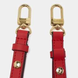 Louis Vuitton Red Leather Adjustable Shoulder Strap