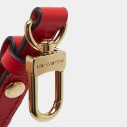 Louis Vuitton Red Leather Adjustable Shoulder Strap