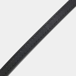 Pre Owned Louis Vuitton Black Leather Shoulder Bag Strap