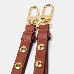 Pre Owned Louis Vuitton Brown Leather Adjustable Shoulder Bag Strap