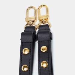 Pre Owned Louis Vuitton Black Leather Adjustable Shoulder Bag Strap