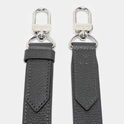 Pre Owned Louis Vuitton Dark Grey Leather Adjustable Shoulder Bag Strap